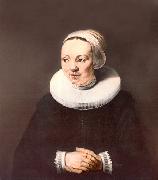 Rembrandt, Adriaantje Hollaer  wife of the painter Hendrick Martensz Sorgh